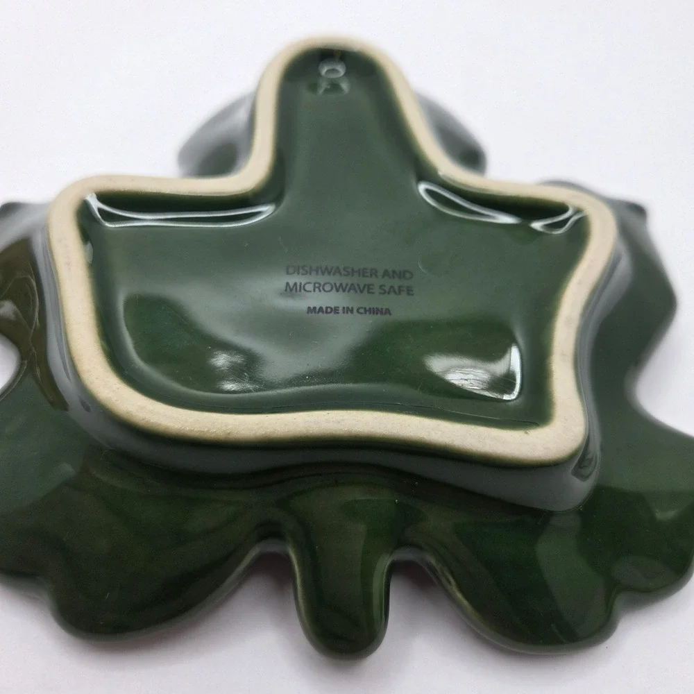 Ceramic Leaf Trinket Dish Set Small 6